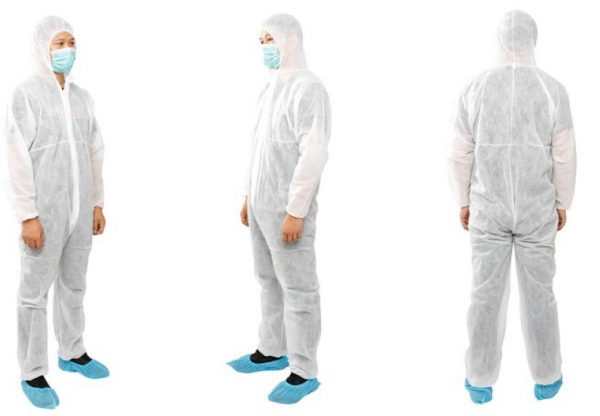Empiral Disposable Coverall with Hood and elastic wrist, PP Non-Woven – Disposable-50 - Image 2